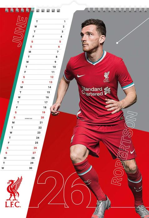 Burde Publishing AB Väggkalender Liverpool 2021 - Kalenderkungen.se