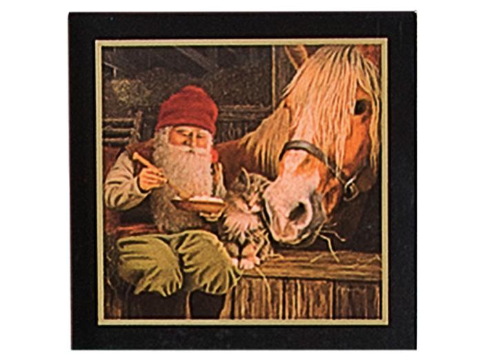 Julkort 10-pack med kuvert Tomte,äter,gröt