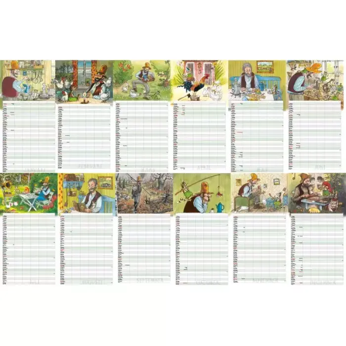 Väggkalender Pettson & Findus 2026