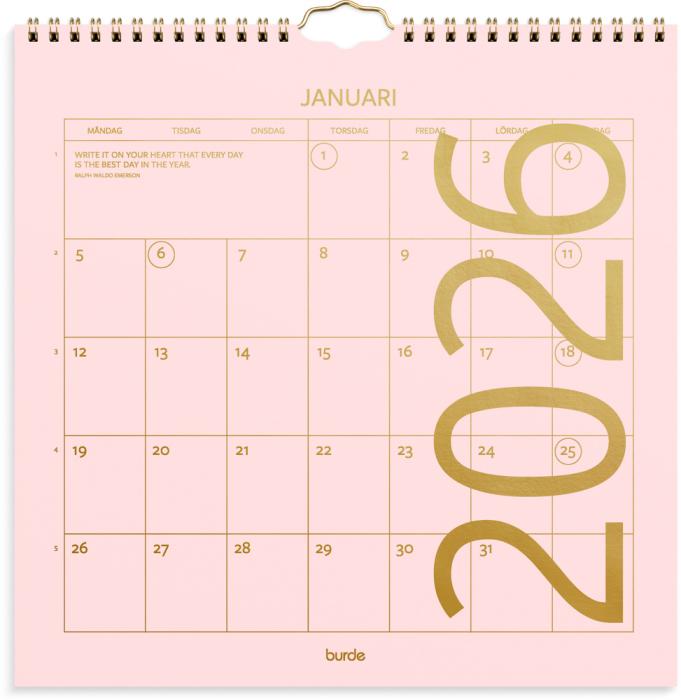 Väggkalender Color 2026