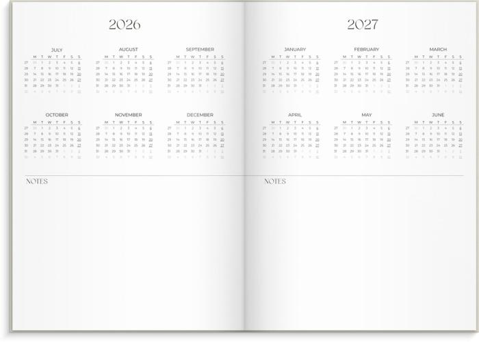 Student Planner 2026-2027 beige