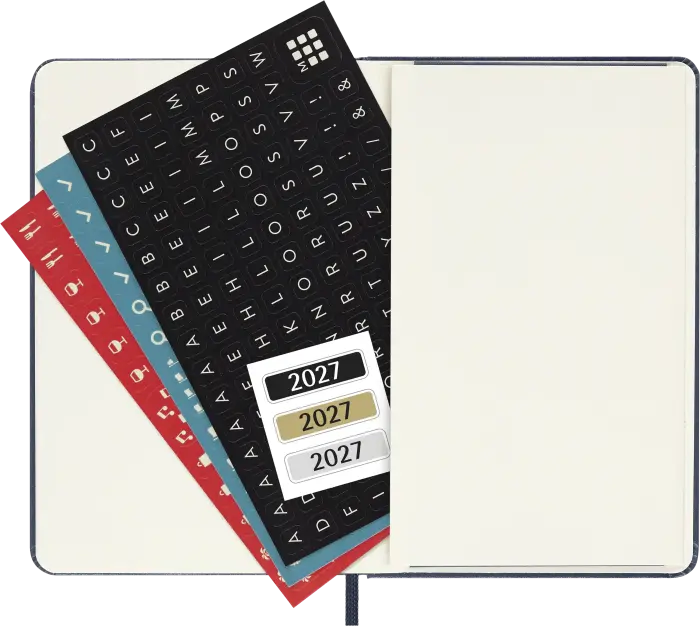 Kalender Moleskine Weekly Notebook Sapphire Blue hard pocket 2027