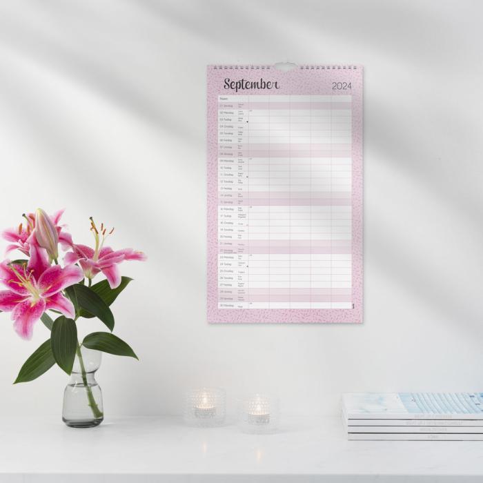 Familjekalender Pastell 2024