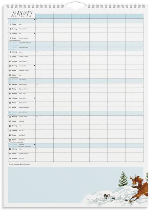 Familjekalender Mamma Mu 2024