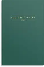 Kontorskalender 2026 grön