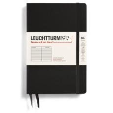 Leuchtturm Notebook B6 Hard ruled Black