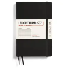 Leuchtturm Notebook B6 Hard ruled Black