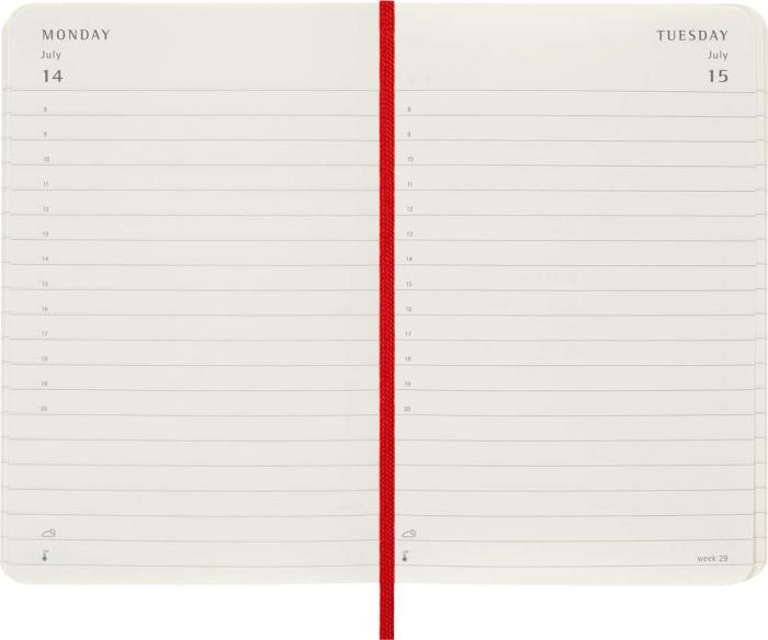 Moleskine Daily Red Soft pocket 2025
