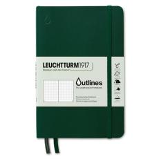 Leuchtturm Outlines Notebook B6 Dotted Signal Walden Green