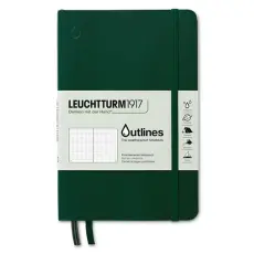 Leuchtturm Outlines Notebook B6 Dotted Signal Walden Green
