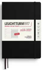 Kalender Weekly Planner/Notebook 18m 26-27 A5 Black