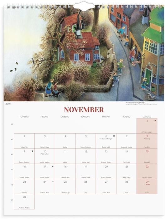 Väggkalender Ilon Wikland 2026