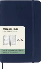 Kalender Moleskine Weekly Notebook Blue soft pocket 2027