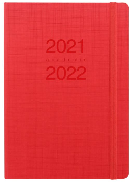 Kalender Letts Memo A5 röd studieåret 2021-2022