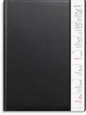 Kalender Liten veckokalender svart plast 2026