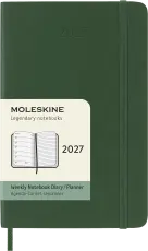 Kalender Moleskine Weekly Notebook Myrtle Green soft pocket 2027