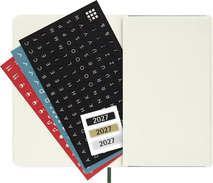 Kalender Moleskine Weekly Notebook Myrtle Green soft pocket 2027