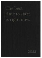 Kalender Letts New Beginning A5 Svart 2022
