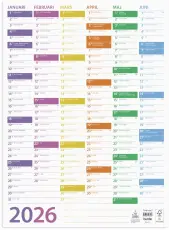 Kalender Väggblad Trend 2026