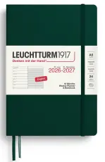 Kalender Weekly Planner/Notebook 18m 26-27 A5 Forest Green