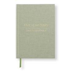 5 Year Journal A5 Green,Leaf,