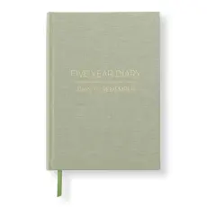 5 Year Journal A5 Green,Leaf,