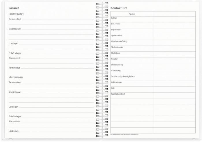 Lärarkalender för Ämneslärare 2025-2026