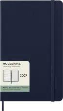 Kalender Moleskine Weekly Notebook Blue hard Large 2027