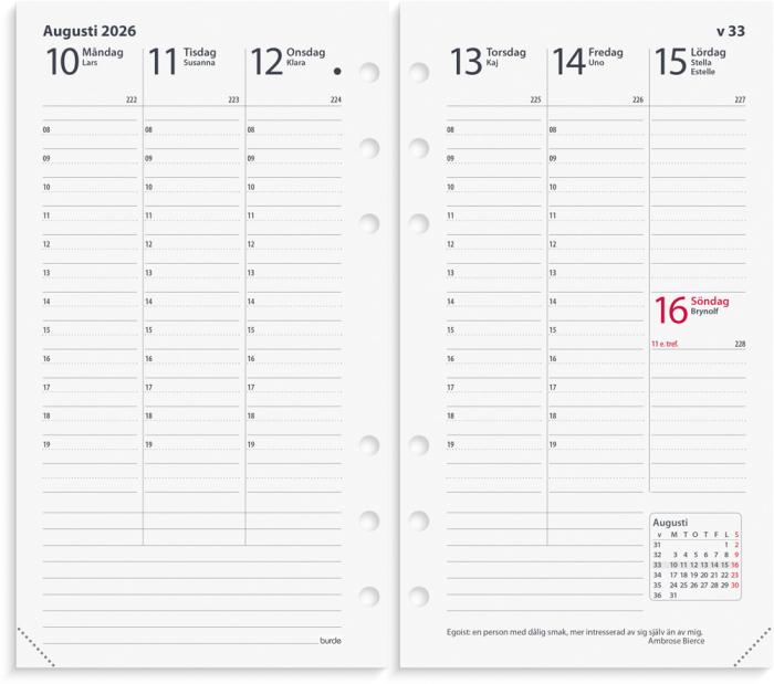 Regent kalendersats Interplano XL 2026