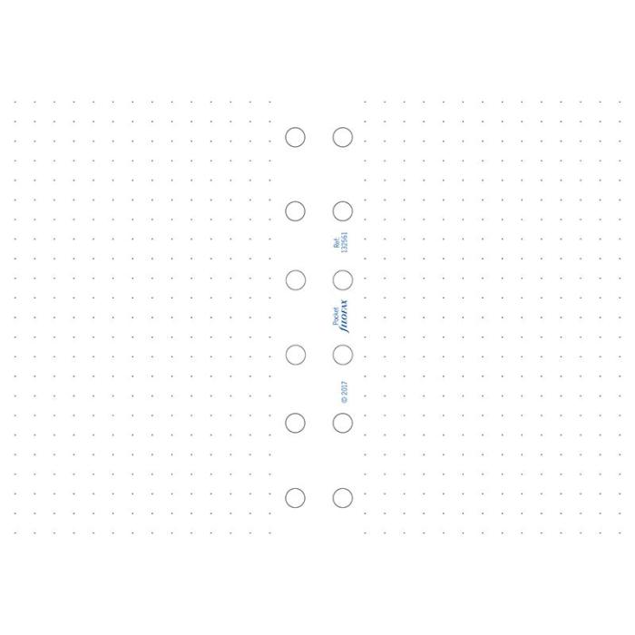 Filofax dotted vita blad mini