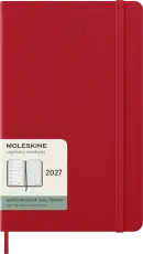 Kalender Moleskine Weekly Notebook Red hard Large 2027