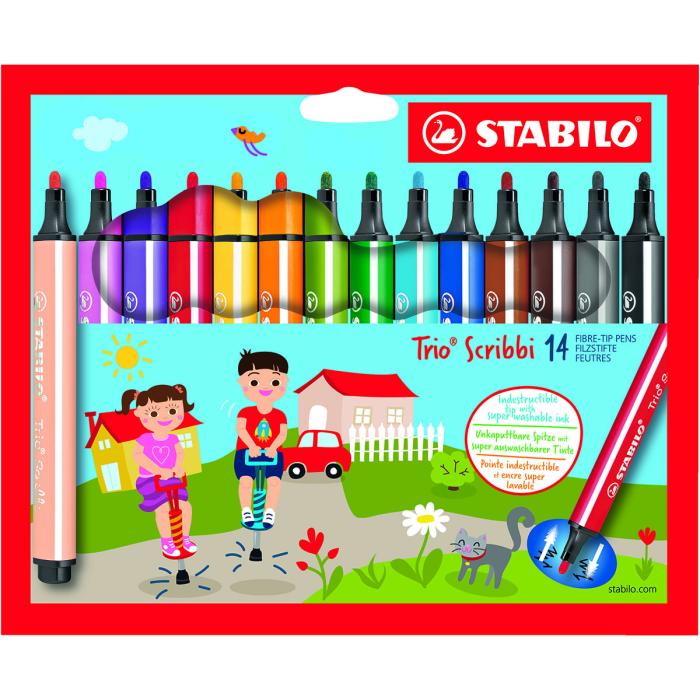Färgpennor Stabilo Scribbi