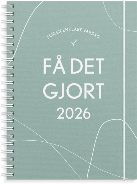 Kalender 2026 Få det gjort grön 