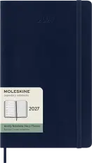 Kalender Moleskine Weekly notebook Large Blue Soft 2027