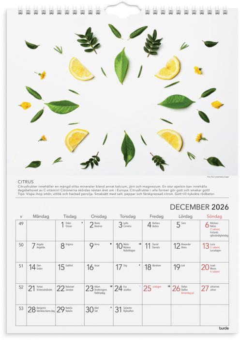 Väggkalender Gröna tips 2026