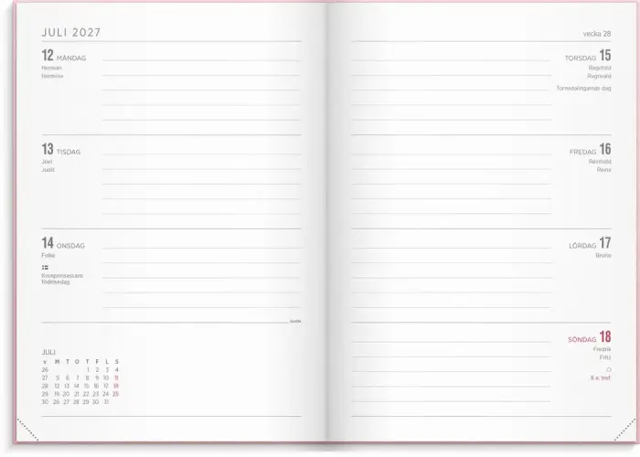 Kalender Senator A5 Vega rosa 2027