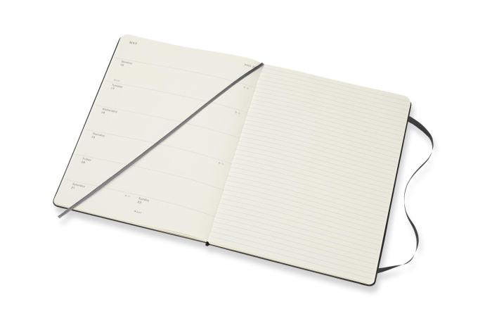 Moleskine Veckokalender XL Svart hard 21/22