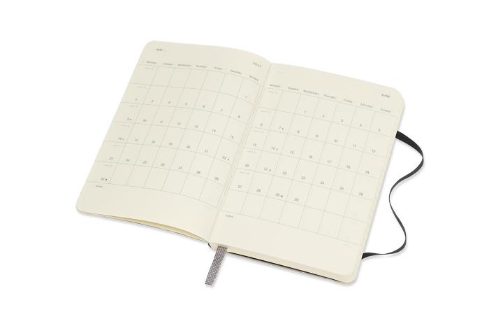 Moleskine Veckokalender Pocket soft 21/22 Svart