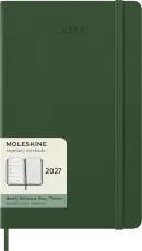 Kalender Moleskine Weekly Notebook Myrtle Green hard Large 2027