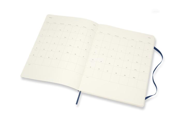 Moleskine Veckokalender XL Blå Mjuk 21/22