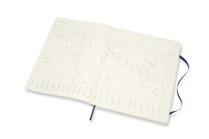 Moleskine Veckokalender XL Blå Mjuk 21/22