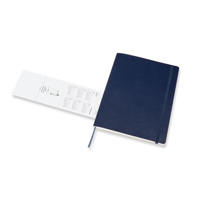 Moleskine Veckokalender XL Blå Mjuk 21/22