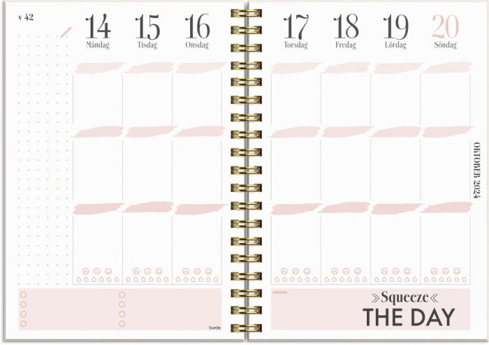 Life Planner Pink A6 2024