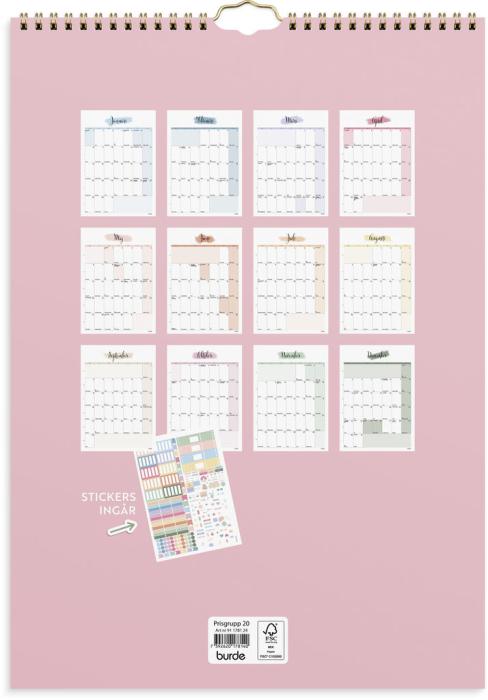 Väggkalender Life organizer 2024