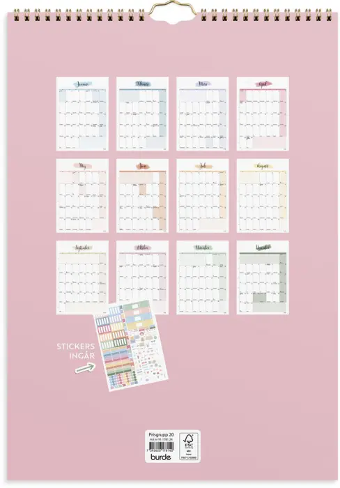 Väggkalender Life organizer 2024