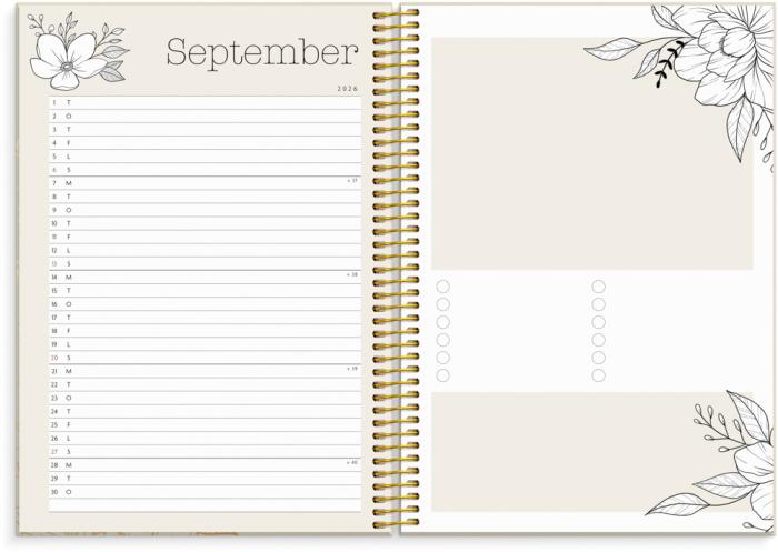 Kalender Life Planner Bloom 2026