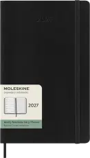 Kalender Moleskine Weekly notebook Large Black Soft 2027