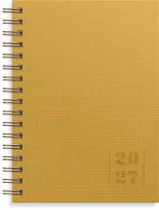 Kalender Senator A6 Textile senapsgul 2027