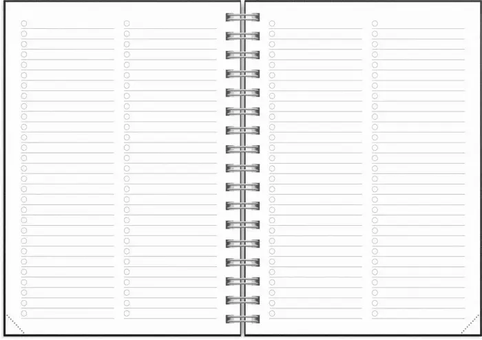 Kalender Senator A6 Textile svart 2027