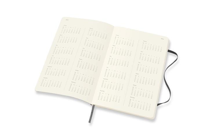 Moleskine Monthly Notebook svart soft large 21/22